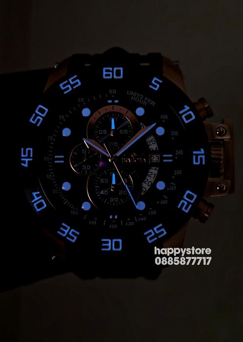 INVICTA I-Force black gold 51 mm, Инвикта нов ръчен часовник