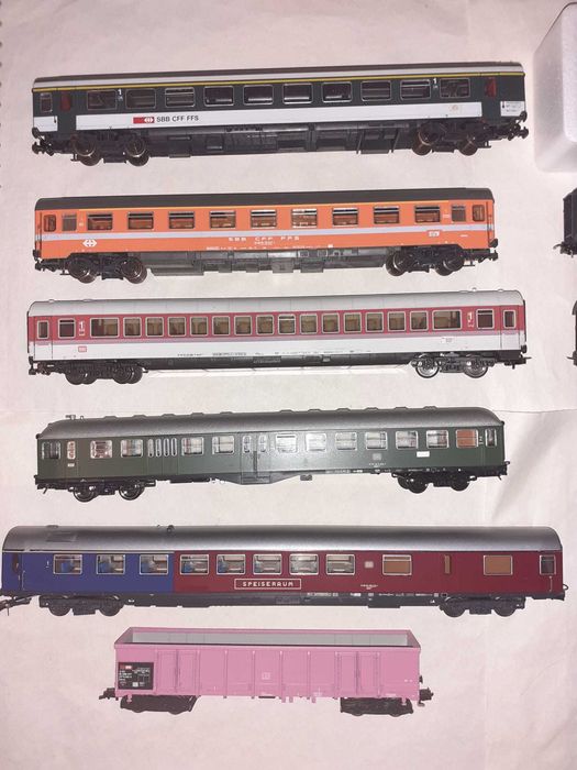 Vagoane scara HO diverse marci