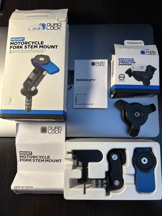 Suport telefon + amortizor vibratii Quad Lock