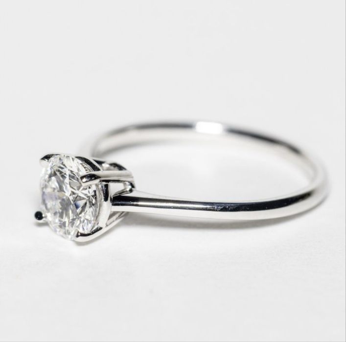 Vand inel logodna aur alb 18k si cu diamant de 1.00ct