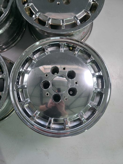 4 Jante Alain 5x112 14'' OEM Mercedes S-Class W126 W166 / SL W107 W123 / Chrome OEM USA ! JANTE EXTREM DE RARE !