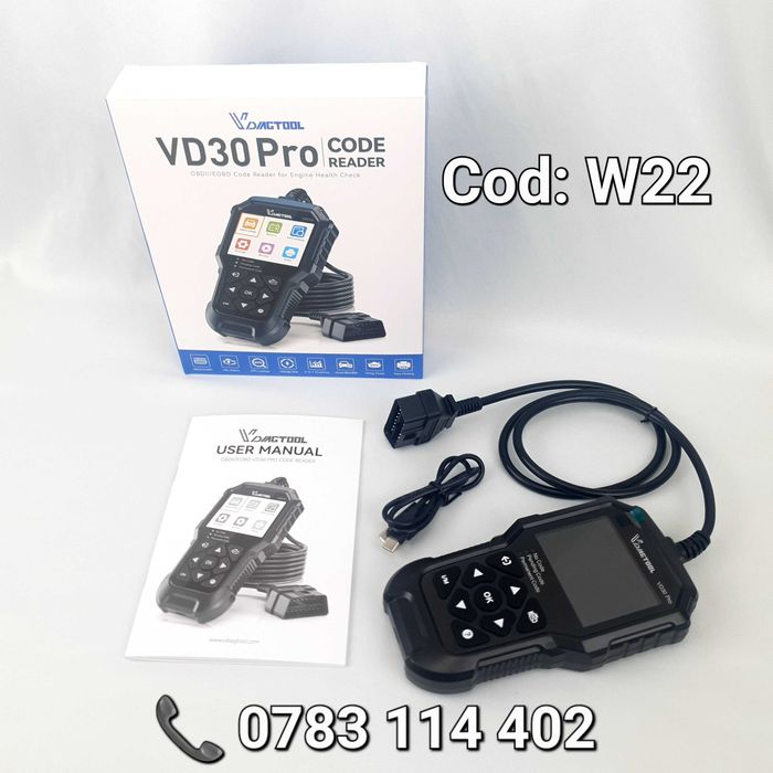 VDIAGTOOL VD30 PRO-Diagnoza Auto-Usor de Folosit-UPDATE GRATIS-NOU-W22