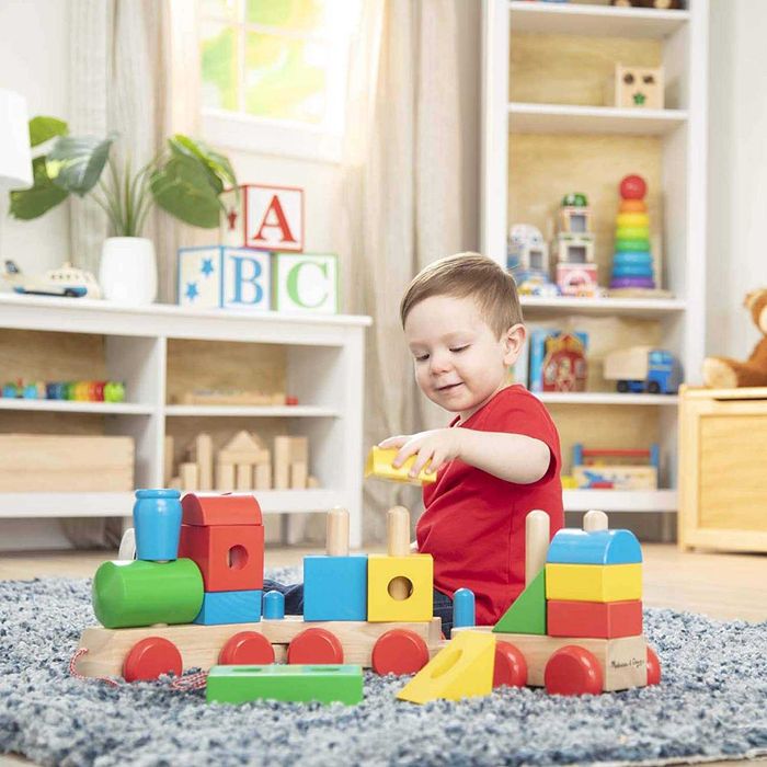 Melissa & Doug голямo влакче от дърво 63.5 см/2 до 8 г.
