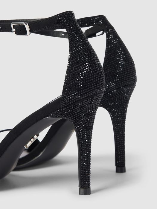 Високи обувки токчета черни висок ток Steve Madden