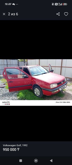 Продам гольф 3 моно 1.8