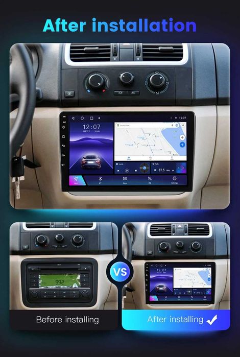 Navigatie Skoda Fabia 2007 - 2014, 2GB 4GB 8GB Garantie Camera
