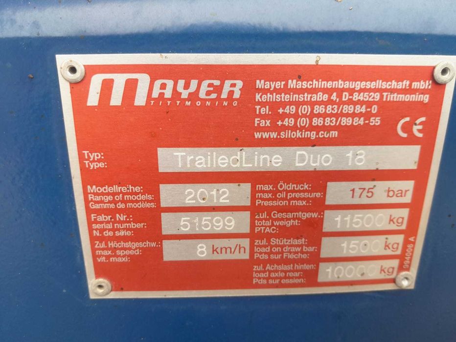 Remorca tehnologica Siloking 18 m3