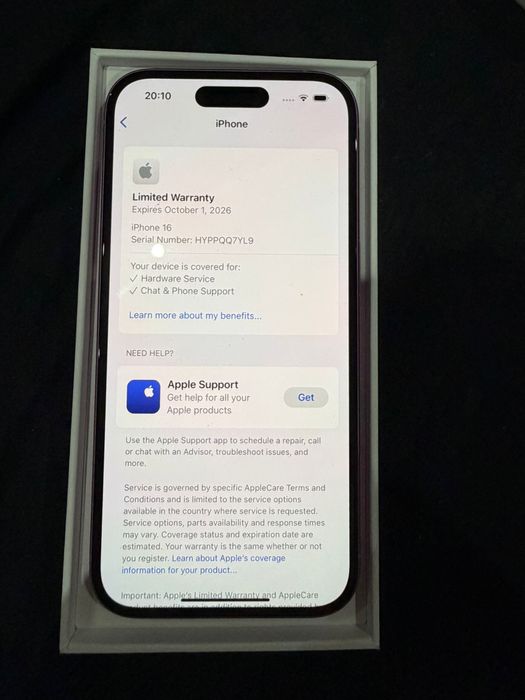 Iphone 16 roz ca nou baterie 100% garantie pana la 1 octombrie 2026