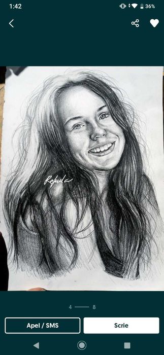 Cadouri personalizate desenez pictez după fotografii A4