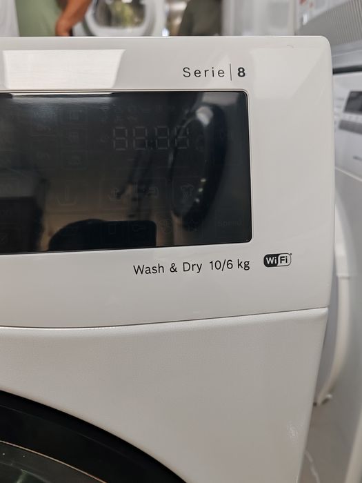 Комбинирана пералня със сушилня Бош Bosch Serie 8 Wash end Dry с WI-FI  10/6 кг с 2 години гаранция!