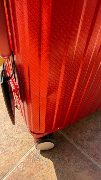 Troller Valiza calatorie aluminiu MVST Select - gen RIMOWA rosie rosu