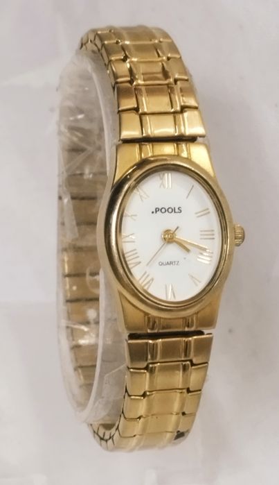 Ceas de damă Pools cu Quartz, din oțel inoxidabil, rezistent la apă.