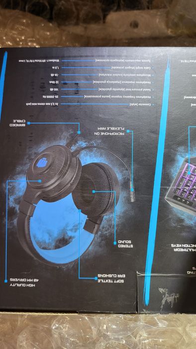 Fury thunderstriek геймърски комплект мишка клавиатура и слушалки