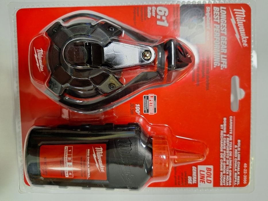 Зидарска чертилка Milwaukee 48-22-3986 /30.5м червена боя