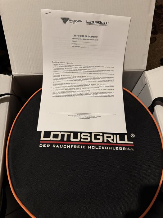 Gratar Lotus Grill cu garanție 24 de luni