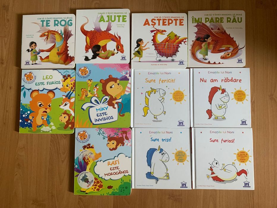 Set 11 cărți DPH – Emoțiile lui Noni + Emoțiile mele + Dragonul – stare excelentă