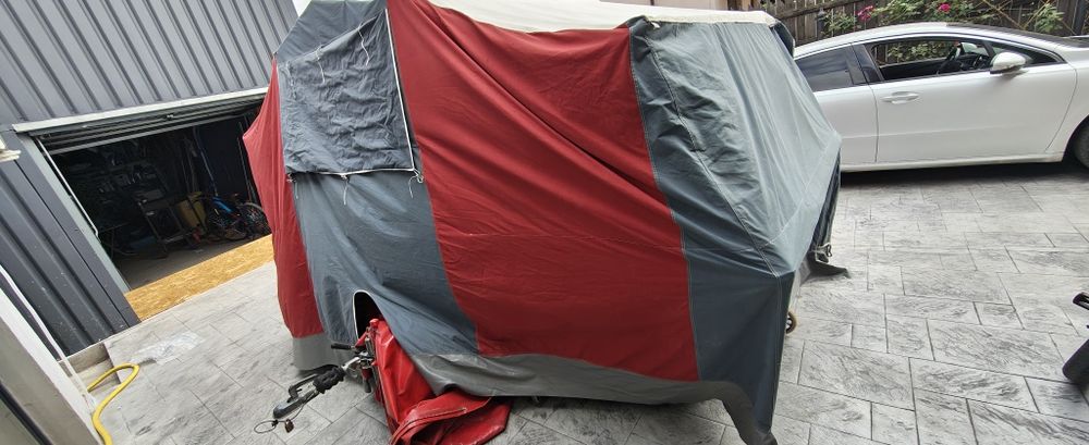 Camping pe roți extensibil