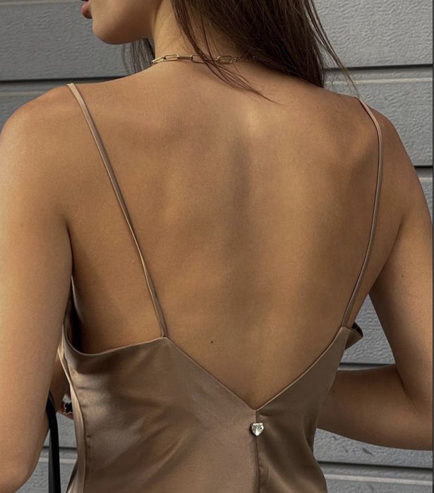 Комплект 2 сатенени мини рокли