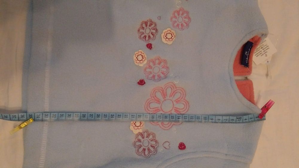 Pulover 92 cm, NOU, fleece/polar gros,Pulcino kids, Germania