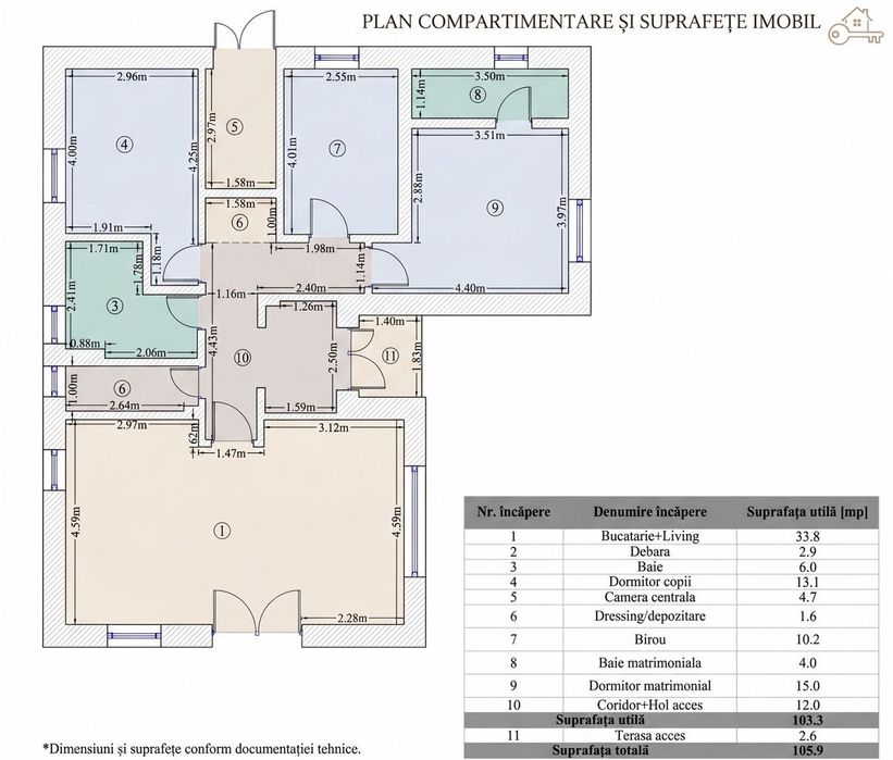 Casa Parter 4 camere 103mp | 0 comision | Balotesti Privighetorilor |
