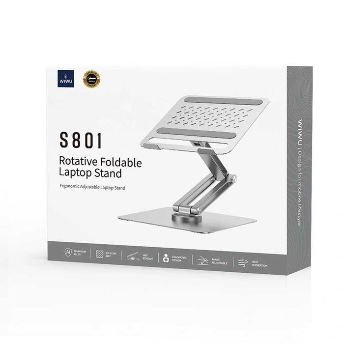 WiWU S801 Laptop Stand Вращающийся Складная Подставка для Ноутбука