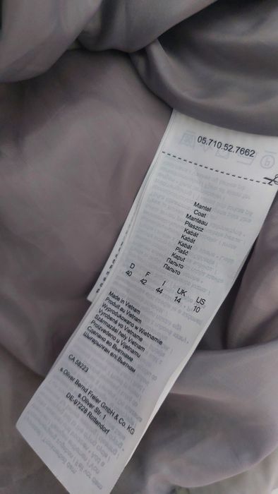 Geaca dama lunga, mărime L. S'Oliver