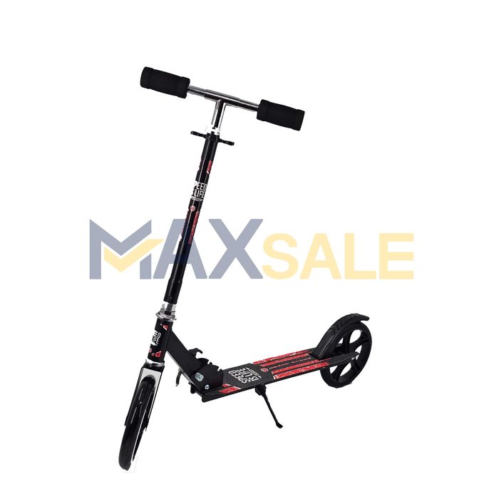 Детски скутер scooter тротинетка сгъваема черно/червено колело