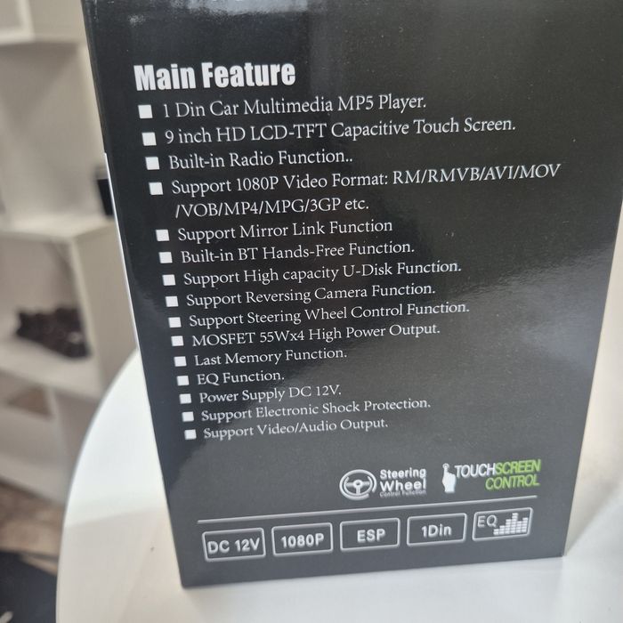 Топ Цена!9-инчовс HD LCD мултимедиа, плейър с камера за заден ход 1