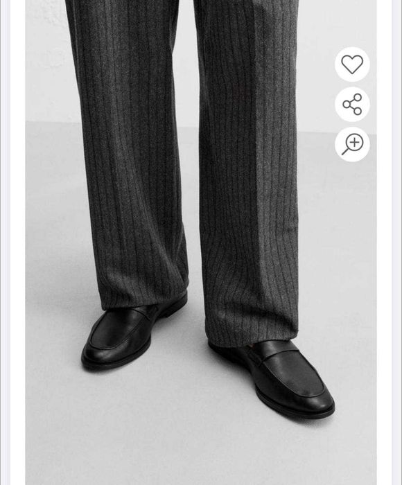 Мужские лоферы от фирмы ZARA Размер 40