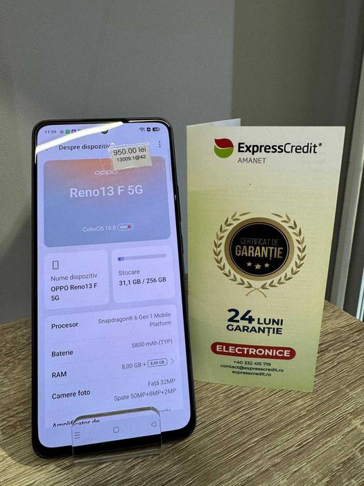(AG42 Roman)Telefon Oppo Reno 13F B.13009 Garantie 2 ani
