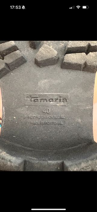 Ghete de piele Tamaris, marimea 40