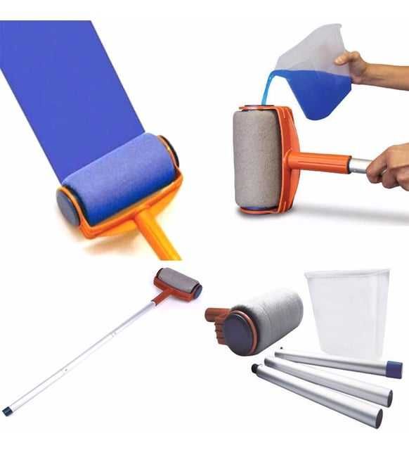 Валяк за боядисване Pintar Facil, Резервоар за боя, Телескопично рамо