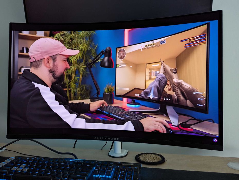 Monitor Gaming Dell Alienware AW3225QF 31.5"4K UHD 240Hz QD-OLED G-Sync Compatible FreeSync Premium