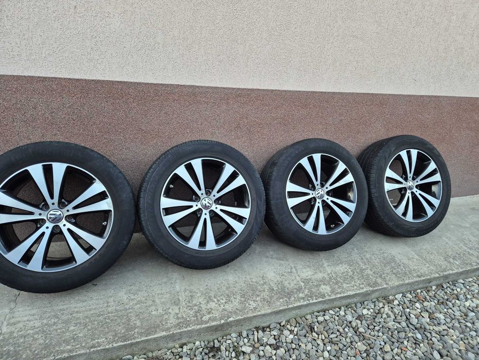 Jante Vw Tiguan R18 5x112 cu anvelope vara 235/55 R18