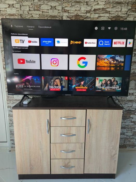 Телевизор Daewoo 55DM55UQP2, QLED ANDROID TV, 139 см, 3840x2160 UHD-4K, 55 inch,