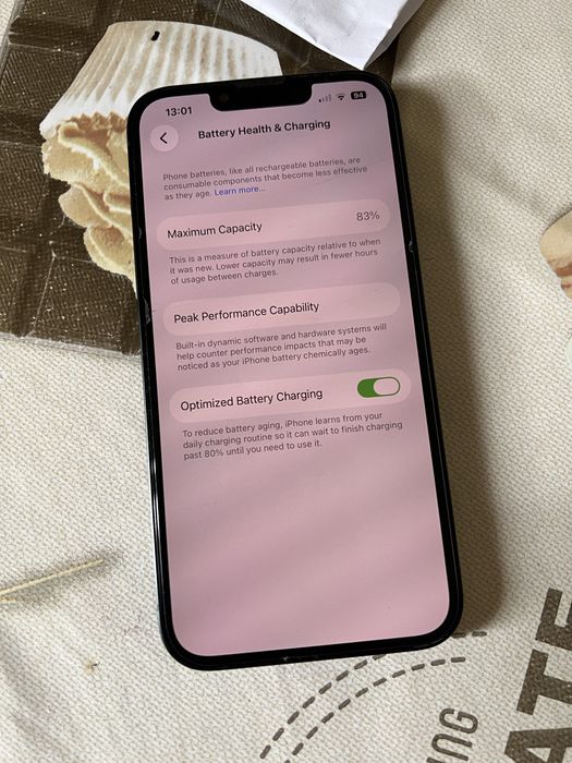 Iphone 14, neverlocked, capacitate 128GB, baterie 83%, aspect impecabil