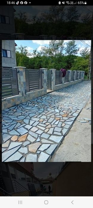 Piatra naturala și montaj