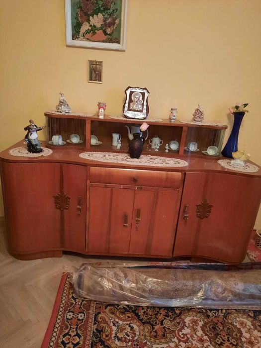 Mobilă sufragerie vintage completă – stil Art Deco / anii '50-'60