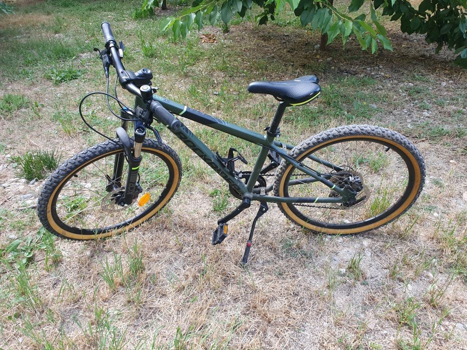 Bicicletă MTB ST 920 24" verde copii 135-150 cm - ROCKRIDER