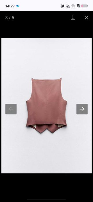 Льняной жилет Zara. Новый, с биркой.