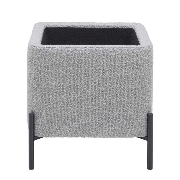 Плюшена табуретка с място за съхранение