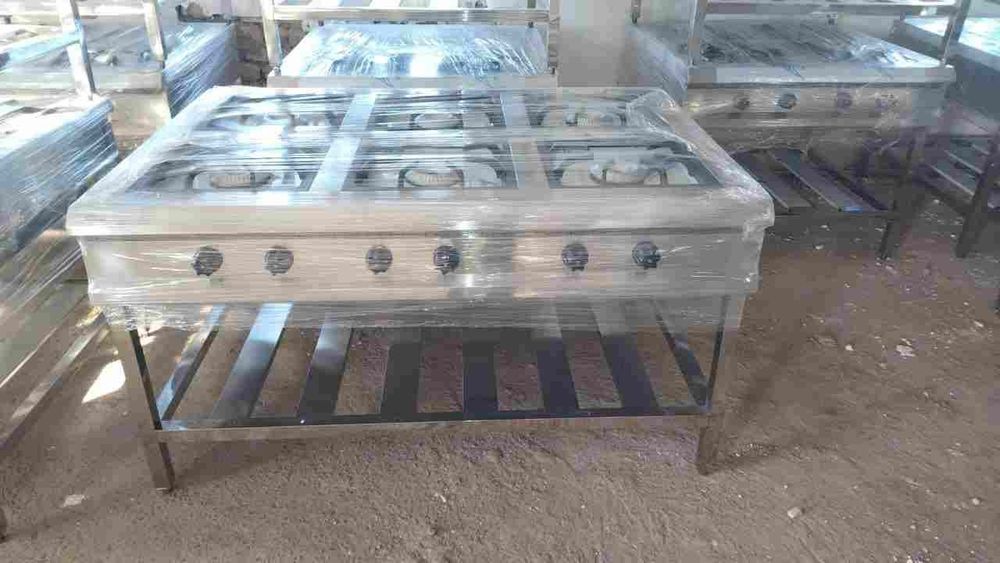 Gaz Plita 6 kanforkali Gazli Plita Garantya 1 yil Dastavka UZB buylab