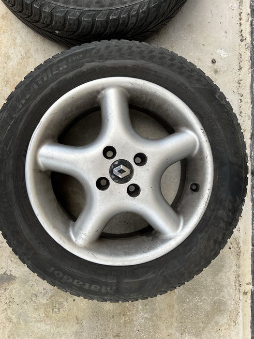 Jante cu anvelope R15 all season 4x100 Renault Clio 4