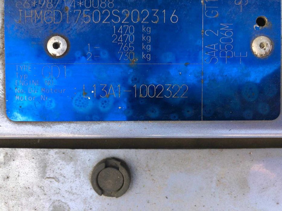 Motor 1.3 benzina L13A1 Honda Jazz