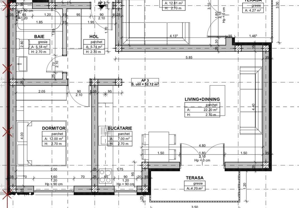 COMISION 0% - Apartament 2 camere, 52 mp - pe Calea Urseni