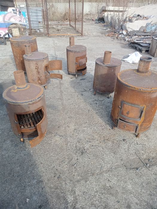 Печь- буржуйка...