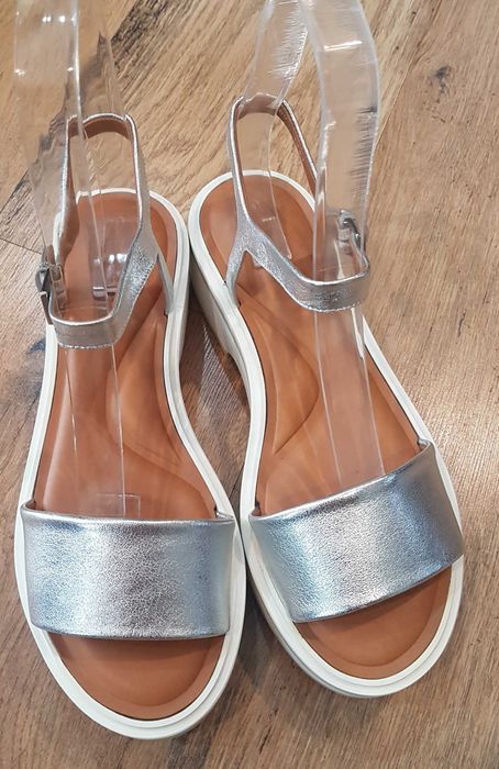 Sandale lux CLERGERIE Paris noi piele naturala fina calitate premium 39.5