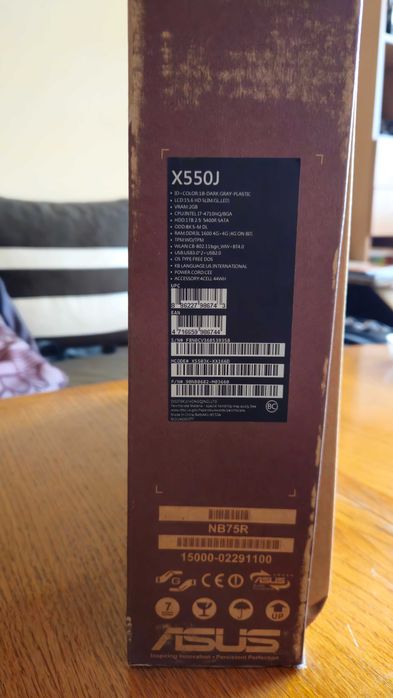 Лаптоп ASUS X550J [intel i7-4710HQ / Nvidia GeForce 850m]