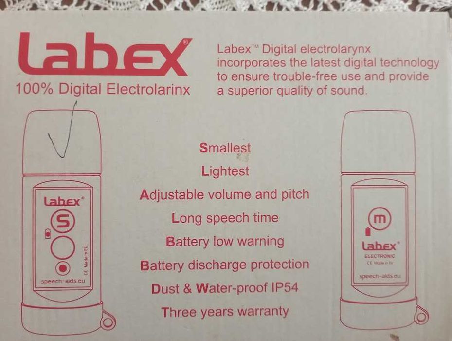 Продавам изгодно нов, неизползван ларингофон Labex