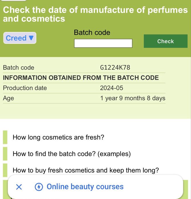 Creed Aventus 100ml+batch code